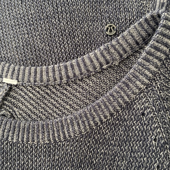 Lululemon Cabin Yogi Long Sleeve Inkwell / Heathered Medium Grey - Picture 7 of 8